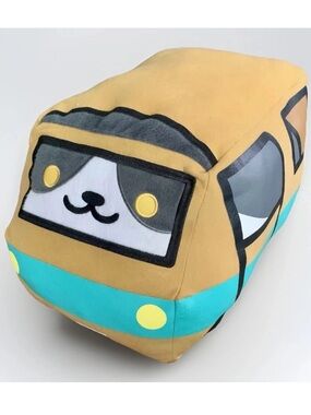 NWT Rare NEKO ATSUME Kitty Collector 13” GABRIEL Bus Plush Pillow 2018 JAPANESE